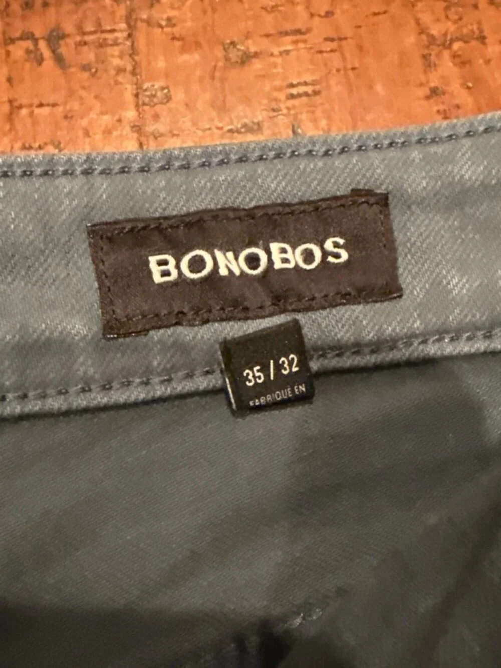 Bonobos Men’s 35X32 Blue Slim Fit Jeans